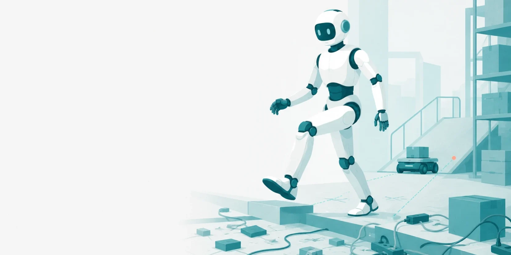 article6_bipedal 段差や障害物のある現場を歩く二足歩行ロボット
