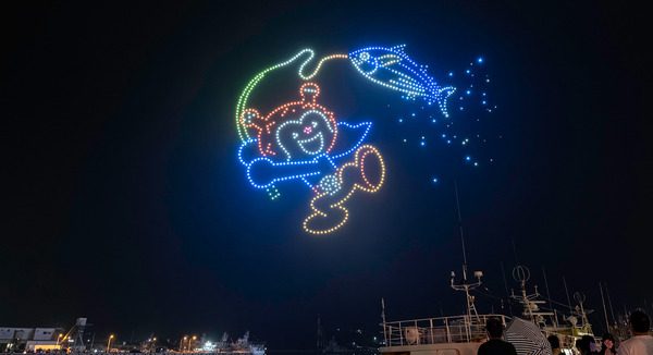 気仙沼みなとまつり初の1,000機ドローンショー、地域の祭り演出を空へ広げる