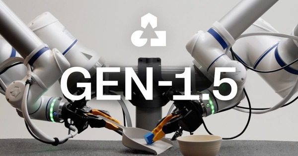 Generalist、GEN-1.5を発表　一度見せるだけで動作を学ぶロボット基盤モデル