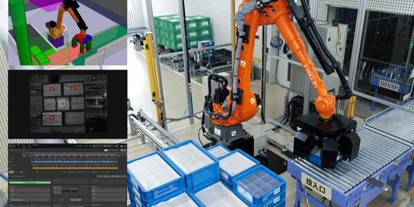 MujinOS搭載ロボット、松田電機工業所の混載通い箱入荷工程を自動化
